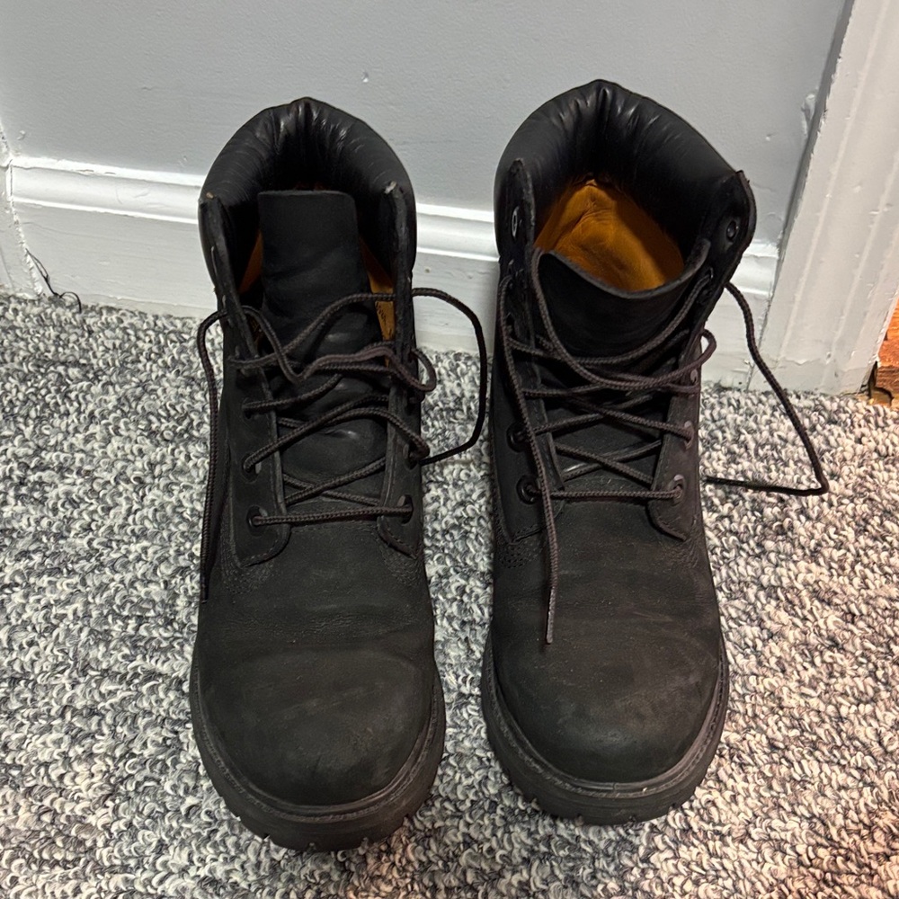 Timberland Black Men's Lace-Up Work Boots